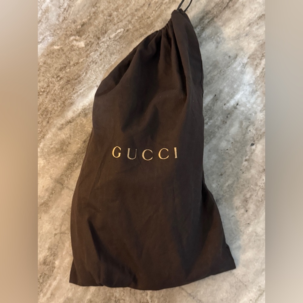 GUCCI BRIXTON Black Leather Horsebit Loafers US 8 Gucci 7.5 Jordaan $1100 - Picture 12 of 12